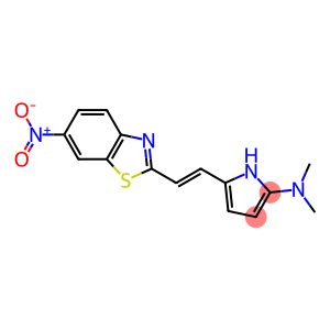 1H-Pyrrol-2-amine, N,N-dimethyl-5-[2-(6-nitro-2-benzothiazolyl)ethenyl]-