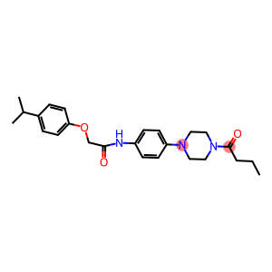 N-[4-(4-butyryl-1-piperazinyl)phenyl]-2-(4-isopropylphenoxy)acetamide