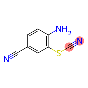 Thiocyanic acid, 2-amino-5-cyanophenyl ester