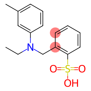 Benzenesulfonic acid, 2-[[ethyl(3-methylphenyl)amino]methyl]-