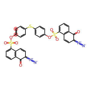 Bis[6-diazo-5,6-dihydro-5-oxo-1-naphthalenesulfonic acid]thiodi-4,1-phenylene ester