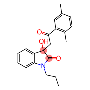 3-[2-(2,5-dimethylphenyl)-2-oxoethyl]-3-hydroxy-1-propyl-1,3-dihydro-2H-indol-2-one