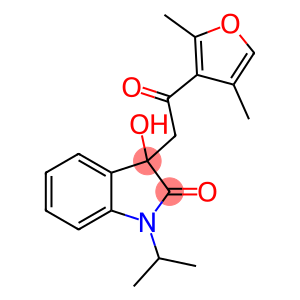 3-[2-(2,4-dimethyl-3-furyl)-2-oxoethyl]-3-hydroxy-1-isopropyl-1,3-dihydro-2H-indol-2-one