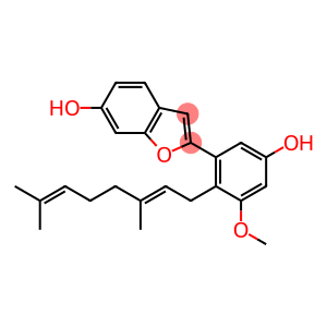 6-Benzofuranol, 2-[2-[(2E)-3,7-dimethyl-2,6-octadien-1-yl]-5-hydroxy-3-methoxyphenyl]-