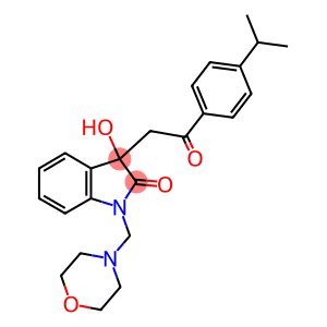 3-hydroxy-3-[2-(4-isopropylphenyl)-2-oxoethyl]-1-(4-morpholinylmethyl)-1,3-dihydro-2H-indol-2-one