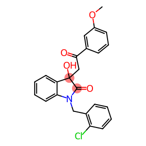 1-(2-chlorobenzyl)-3-hydroxy-3-[2-(3-methoxyphenyl)-2-oxoethyl]-1,3-dihydro-2H-indol-2-one