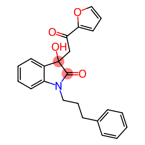 2H-Indol-2-one, 3-[2-(2-furanyl)-2-oxoethyl]-1,3-dihydro-3-hydroxy-1-(3-phenylpropyl)-