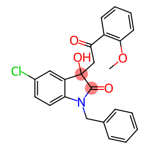 1-benzyl-5-chloro-3-hydroxy-3-[2-(2-methoxyphenyl)-2-oxoethyl]-1,3-dihydro-2H-indol-2-one