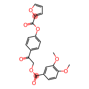 4-{2-[(3,4-dimethoxybenzoyl)oxy]acetyl}phenyl 2-furoate