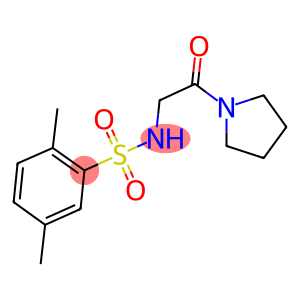 2,5-dimethyl-N-[2-oxo-2-(1-pyrrolidinyl)ethyl]benzenesulfonamide