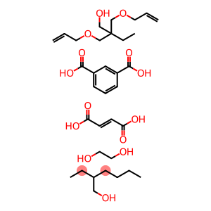 1,3-Benzenedicarboxylic acid, polymer with (E)-2-butenedioic acid, 1,2-ethanediol and 2-ethyl-2-(hydroxymethyl)-1,3-propanediyl di-2-propenoate, 2-ethylhexyl ester