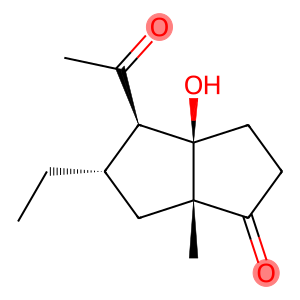 1(2H)-Pentalenone,4-acetyl-5-ethylhexahydro-3a-hydroxy-6a-methyl-,(3aR,4R,5S,6aR)-rel-(9CI)