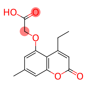 2-(4-ethyl-2-keto-7-methyl-chromen-5-yl)oxyacetic acid