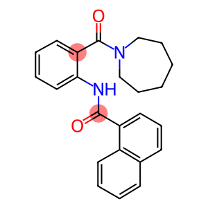 N-[2-(1-azepanylcarbonyl)phenyl]-1-naphthamide