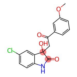 5-chloro-3-hydroxy-3-[2-(3-methoxyphenyl)-2-oxoethyl]-1,3-dihydro-2H-indol-2-one