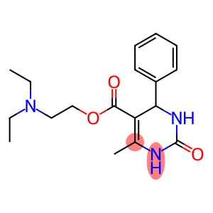 2-diethylaminoethyl 4-methyl-2-oxo-6-phenyl-3,6-dihydro-1H-pyrimidine- 5-carboxylate