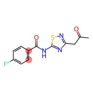 4-FLUORO-N-[3-(2-OXOPROPYL)-1,2,4-THIADIAZOL-5-YL]BENZAMIDE