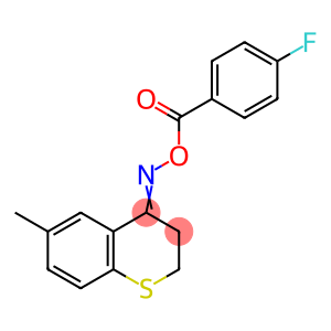 4-([(4-fluorobenzoyl)oxy]imino)-6-methylthiochromane