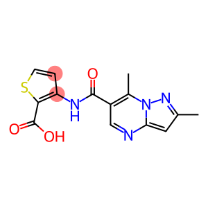 3-{2,7-dimethylpyrazolo[1,5-a]pyrimidine-6-amido}thiophene-2-carboxylic acid