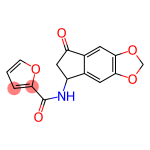 2-Furancarboxamide, N-(6,7-dihydro-7-oxo-5H-indeno[5,6-d]-1,3-dioxol-5-yl)-