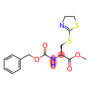 Cysteine, S-(4,5-dihydro-2-thiazolyl)-N-[(phenylmethoxy)carbonyl]-, methyl ester