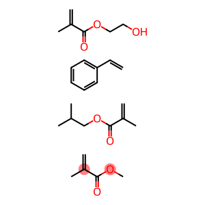 2-Propenoic acid, 2-methyl-, 2-hydroxyethyl ester, polymer with ethenylbenzene, methyl 2-methyl-2-propenoate and 2-methylpropyl 2-methyl-2-propenoate