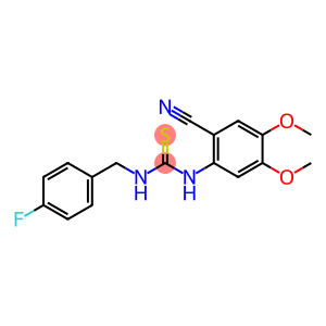 N-(2-CYANO-4,5-DIMETHOXYPHENYL)-N'-(4-FLUOROBENZYL)THIOUREA