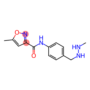 3-Isoxazolecarboxamide,5-methyl-N-[4-[(2-methylhydrazino)methyl]phenyl]-