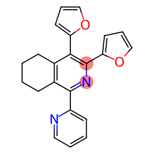Isoquinoline, 3,4-di-2-furanyl-5,6,7,8-tetrahydro-1-(2-pyridinyl)-
