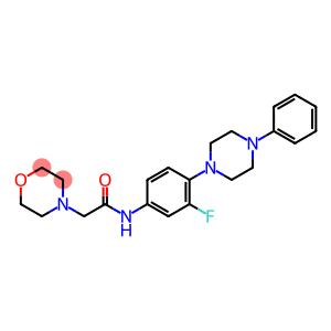 N-[3-FLUORO-4-(4-PHENYLPIPERAZINO)PHENYL]-2-MORPHOLINOACETAMIDE