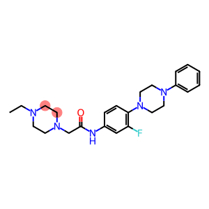 2-(4-ETHYLPIPERAZINO)-N-[3-FLUORO-4-(4-PHENYLPIPERAZINO)PHENYL]ACETAMIDE