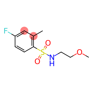 4-fluoro-N-(2-methoxyethyl)-2-methylbenzenesulfonamide