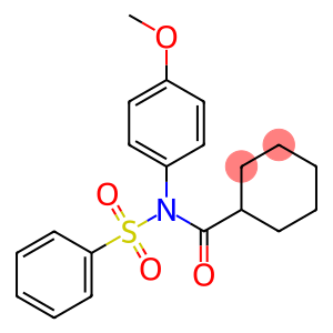 N-(cyclohexylcarbonyl)-N-(4-methoxyphenyl)benzenesulfonamide