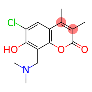 6-chloro-8-[(dimethylamino)methyl]-7-hydroxy-3,4-dimethyl-2H-chromen-2-one