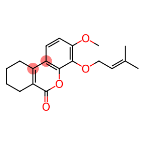 3-methoxy-4-[(3-methyl-2-butenyl)oxy]-7,8,9,10-tetrahydro-6H-benzo[c]chromen-6-one