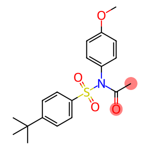 N-acetyl-4-tert-butyl-N-(4-methoxyphenyl)benzenesulfonamide