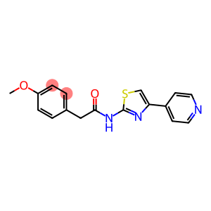 2-(4-甲氧基苯基)-N-(4-(吡啶-4-基)噻唑-2-基)乙酰胺