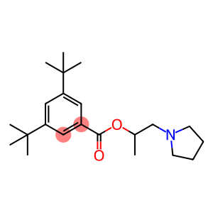 1-methyl-2-(1-pyrrolidinyl)ethyl 3,5-ditert-butylbenzoate