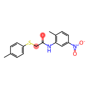 N-(2-methyl-5-nitro-phenyl)-2-(4-methylphenyl)sulfanyl-ethanamide