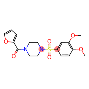 1-[(3,4-dimethoxyphenyl)sulfonyl]-4-(2-furoyl)piperazine