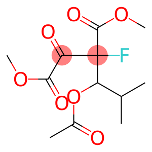 dimethyl 2-(1-acetyloxy-2-methyl-propyl)-2-fluoro-3-oxo-butanedioate