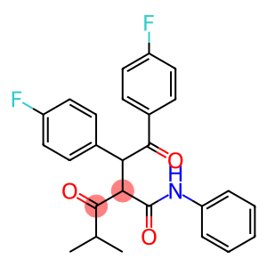 2-[1,2-Bis-(4-fluoro-phenyl)-2-oxo-ethyl]-4-methyl-3-oxo-pentanoic acid phenylamide