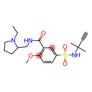 5-[(1,1-Dimethyl-2-propynyl)sulfamoyl]-N-[(1-ethyl-2-pyrrolidinyl)methyl]-2-methoxybenzamide
