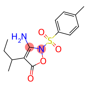 3-Amino-2-[(4-methylphenyl)sulfonyl]-4-(1-methylpropyl)-5(2H)-isoxazolone