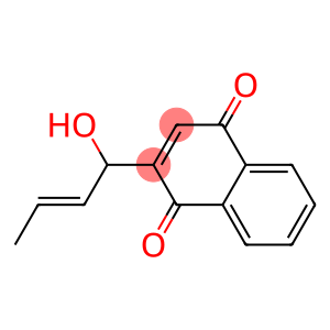 1,4-Naphthalenedione,2-(1-hydroxy-2-buten-1-yl)-