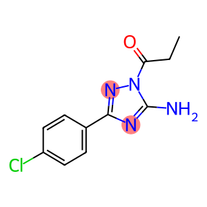 3-(4-chlorophenyl)-1-propionyl-1H-1,2,4-triazol-5-ylamine