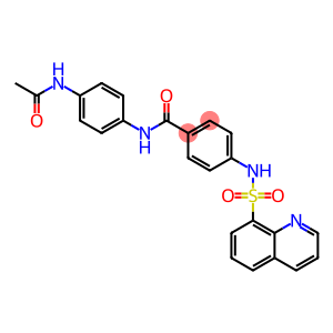 Benzamide, N-[4-(acetylamino)phenyl]-4-[(8-quinolinylsulfonyl)amino]-
