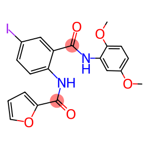 N-{2-[(2,5-dimethoxyanilino)carbonyl]-4-iodophenyl}-2-furamide