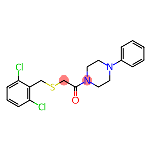 2,6-dichlorobenzyl 2-oxo-2-(4-phenyl-1-piperazinyl)ethyl sulfide