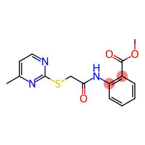 methyl 2-({[(4-methyl-2-pyrimidinyl)sulfanyl]acetyl}amino)benzoate